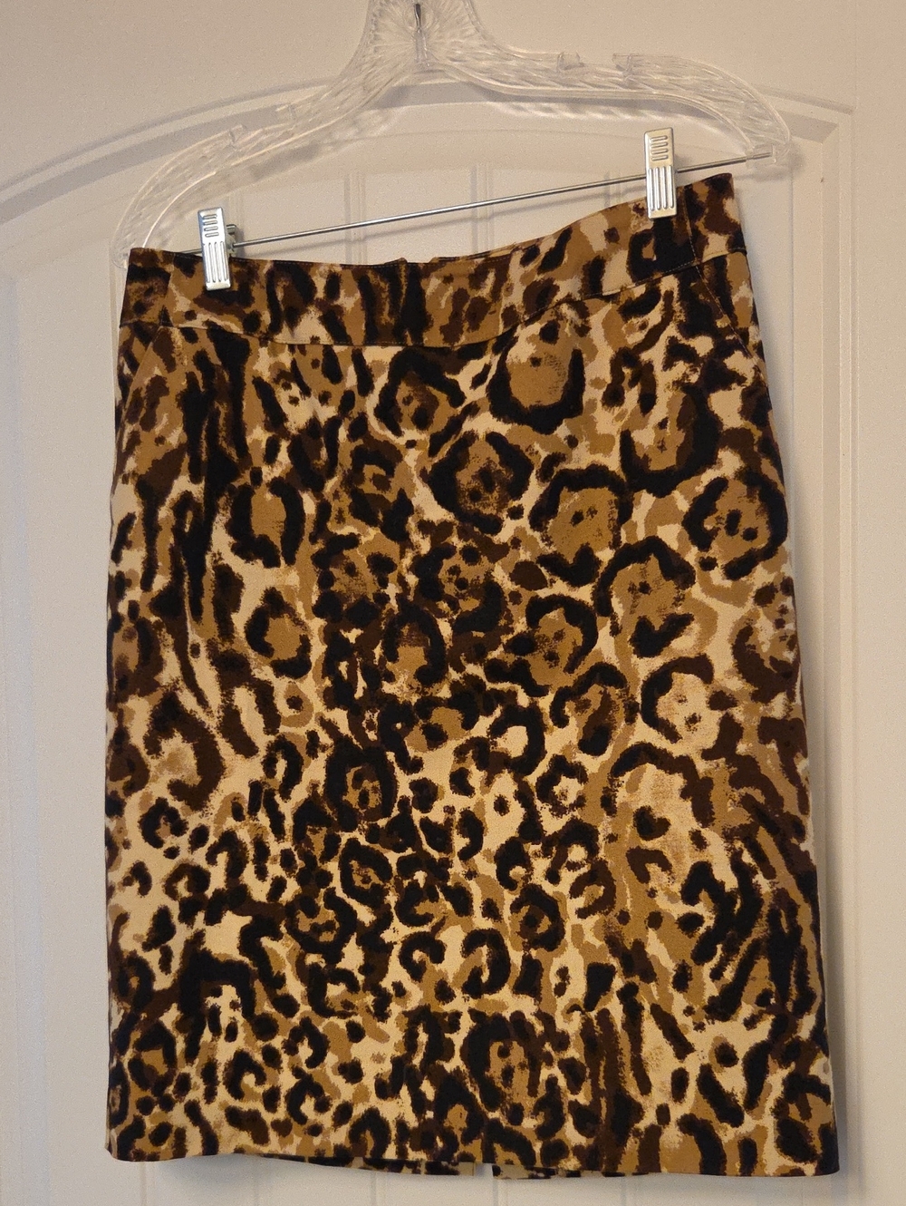 Merona Leopard Print Pencil Skirt in Brown and Black